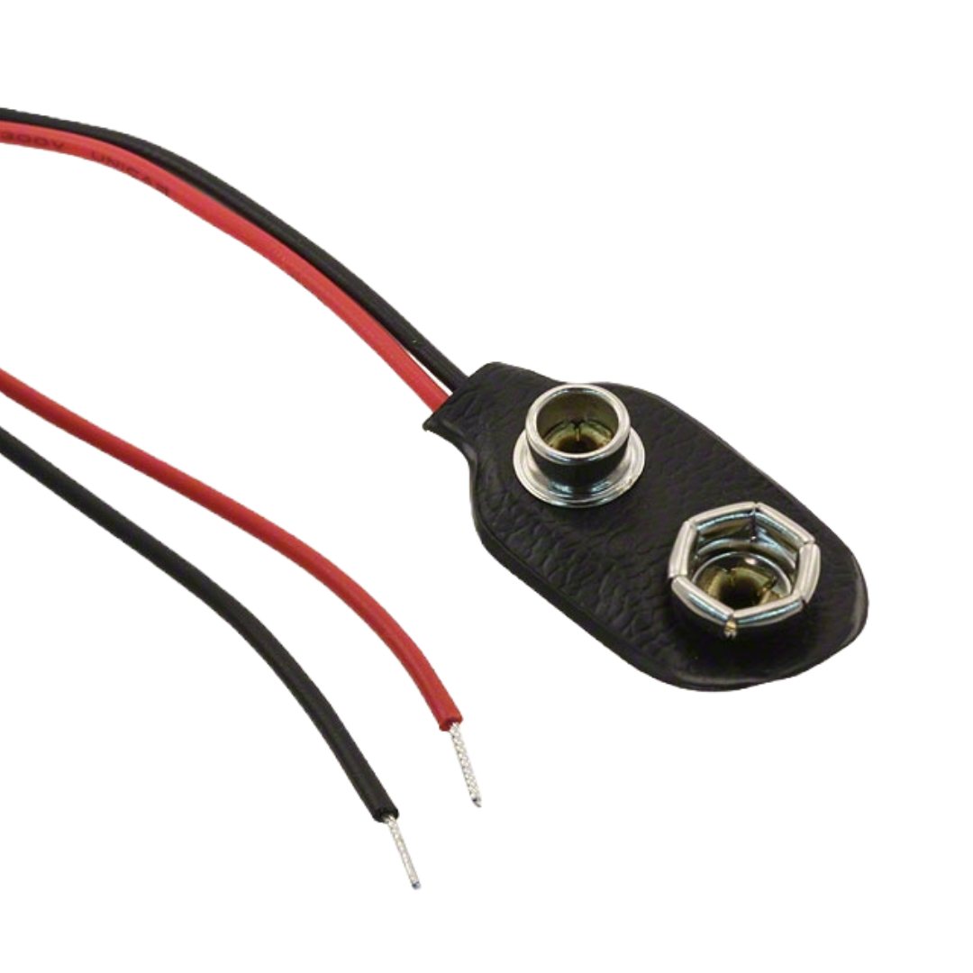9V 15cm Battery Connector T Type Clip