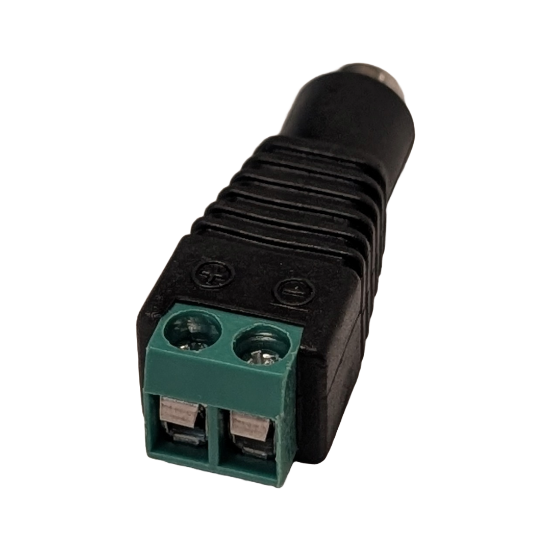 Female DC Barrel Jack Adapter with Screw Terminals