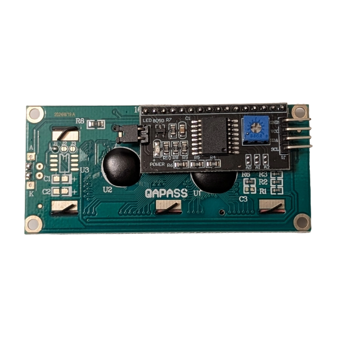Back of an LCD1602+12C Display for Arduino